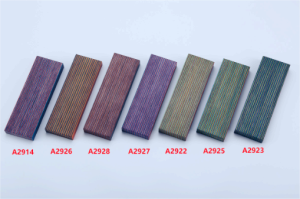 Colored laminated wood