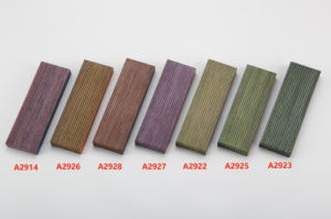 colored laminated wood blanks