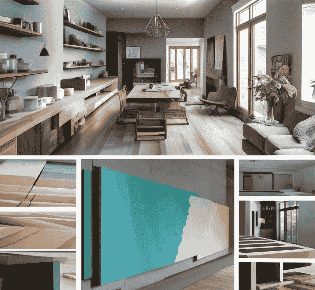 Use colored plywood for home decoration